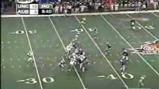 2001 Peach Bowl UNC 16  Auburn 10 [upl. by Nahsad]