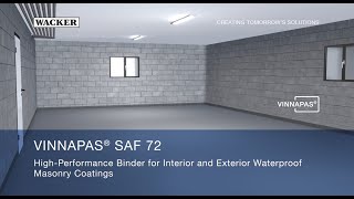 VINNAPAS® SAF 72  HighPerformance Binder for Interior and Exterior Waterproof Masonry Coatings [upl. by Renaldo]