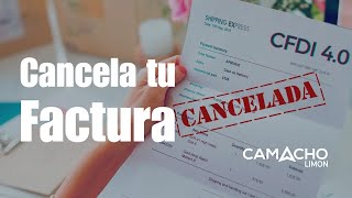 Como cancelar una factura 40 en el sat  Que hacer si tengo una factura con error y quiero cancelar [upl. by Enyamart]