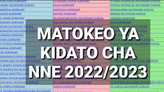 MATOKEO YA KIDATO CHA NNE 20222023 FORM FOUR NECTA RESULTS 2022 [upl. by Monroe]