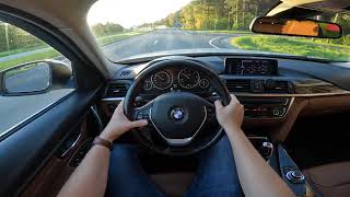 2012 BMW F30 318D POV DRIVEREVIEW [upl. by Heyer]