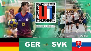 U17 Korfball World Cup 2024  Germany  Slovakia [upl. by Lubbock]