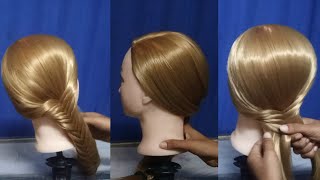 Very Easy amp Simple Hairstyle  For Ever Girls  Beautiful Saide braid Hairstyle [upl. by Ycnahc451]