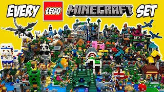 I Built EVERY LEGO Minecraft Set EVER Made [upl. by Nyre]