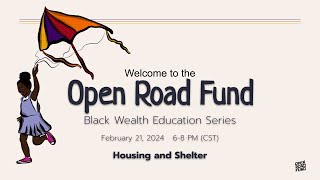 Black Wealth Comm Edu Series Housing and Shelter [upl. by Schaeffer]