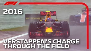 Max Verstappens Mesmerising Drive In The Wet  2016 Brazilian Grand Prix [upl. by Viens]