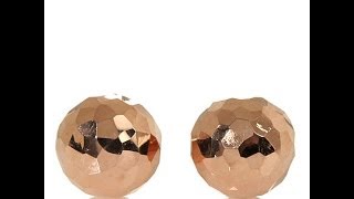 Michael Anthony Jewelry 10K DiamondCut Stud Earrings [upl. by Martsen]