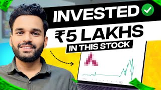 📈Invested 5 lakhs in this Swing Stock  Swing Trading [upl. by Idnac]