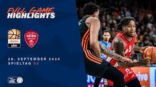 ratiopharm ulm vs FITOne Würzburg Baskets  Full Game Highlights  Spieltag 02 Saison 202425 [upl. by Shyamal]