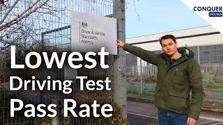 The Place with the Lowest Driving Test Pass Rate in Great Britain  I Drive a Test Route [upl. by Watkin]