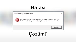 VCRUNTİME1401dll HATASI ÇÖZÜMÜ [upl. by Strong]