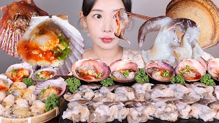 달큰달큰💗 제철 새조개회 가리비회 먹방 Raw Bird Clams amp Raw Scallops eating show mukbang korean food [upl. by Bandler]