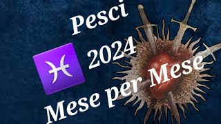 Pesci 2024 mese per mese cartomanzia love oroscopo oroscopodioggi oggi tarot amore pesci [upl. by Yendyc520]