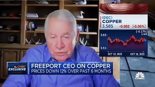 Copper demand weakness in Chinese real estate offset by green investing FreeportMcMoRans Adkerson [upl. by Akelahs]