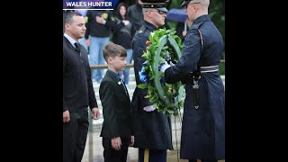 Son of fallen LMPD Det Deidre Mengedoht honors mother at Tomb of the Unknown Soldier [upl. by Vashti591]