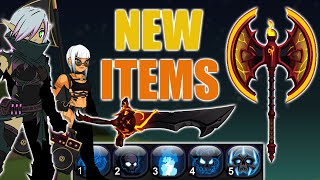 AQW New NSoD  BLoD and BoA Legion Revenant Skill Art Update  Diabolical Techwear and Summer Items [upl. by Imik]