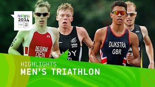 Ben Dijkstra Wins Mens Triathlon Gold  Highlights  Nanjing 2014 Youth Olympic Games [upl. by Rramahs347]