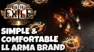 POE 320 Armageddon Brand Elementalist Low Life  My Most Comfy League Starter Build Ever [upl. by Namus942]