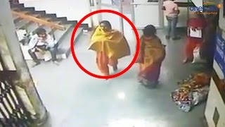 Delhi woman steals child from Deen Dayal Hospital Watch CCTV footage  Oneindia News [upl. by Belicia]