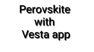 Perovskite Crystal Structure with VESTA [upl. by Ondrej]