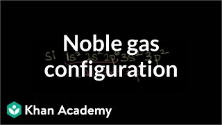 Noble gas configuration  Electronic structure of atoms  Chemistry  Khan Academy [upl. by Chem970]