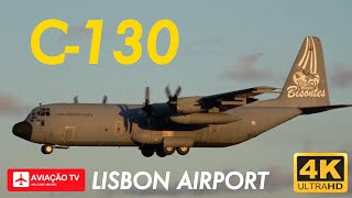 C130 • Força Aérea Portuguesa • 16806 • Aeroporto de Lisboa [upl. by Ellertnom]