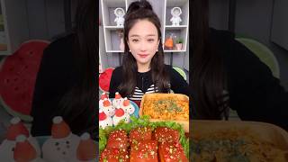 먹방 먹는 소리 Rice Noodles Dessert Meat balls Eating Challenge asmr mukbang 222 [upl. by Dania]