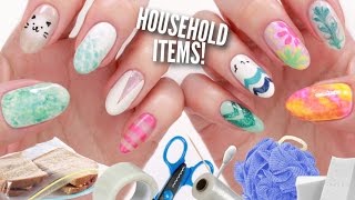 10 Nail Art Designs Using Household Items The Ultimate Guide [upl. by Hahnke]