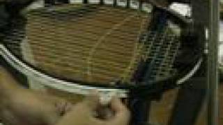 Tennis Racquet Stringing Stringing O3 Raquets [upl. by Bessy]