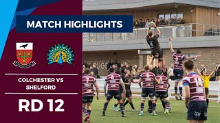 RD12 HIGHLIGHTS Colchester vs Shelford Mens 1st XV [upl. by Suzette383]