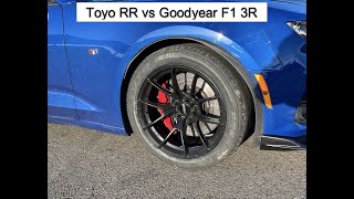 Track Review  Toyo Proxes RR vs Goodyear F1 Supercar 3R [upl. by Yknarf]