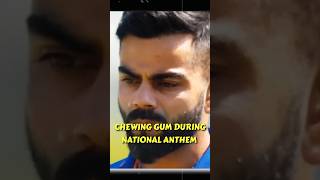 Virat Kohli ने साल 2022 में National Anthem के दौरान Chewing Gum खाई Social Media पर हुए Trolled [upl. by Kowatch506]