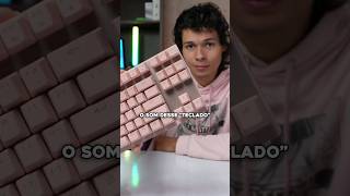 fiz um mod no teclado mecânico da minha namorada kk… yunzii milk switches viral gamer shorts [upl. by Laurinda68]