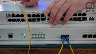 30 ports Voice FX FXO  4 Ethernet over Fiber Multiplexer [upl. by Vola]