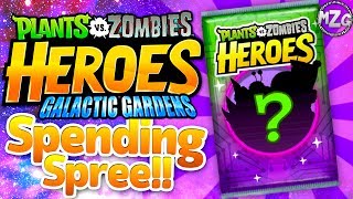 Galactic Gardens Spending Spree 4000 GEMS  Plants vs Zombies Heroes Gameplay [upl. by Etnuahc]