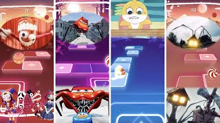 Digital Circus 🆚 Mcqueen Eater 🆚 Baby Shark 🆚 House HEad  Tiles Hop Game [upl. by Alrich527]