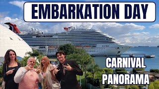 BOARDING the Carnival Panorama for our New Years Cruise [upl. by Jackie]