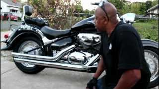 2006 Suzuki C50 Boulevard Part 2 of 1 Cobra pipes modified Baffles [upl. by Oeniri814]