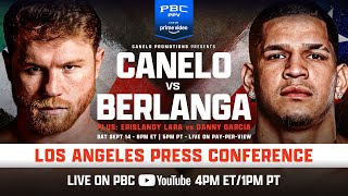 Canelo vs Berlanga Los Angeles Press Conference  CaneloBerlanga [upl. by Enayd238]