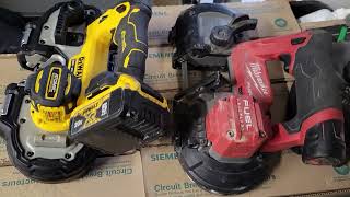 Dewalt Atomic 20v vs Milwaukee Fuel 12v bandsaw [upl. by Loma]