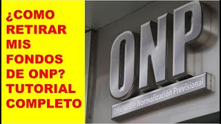 Cómo RETIRAR MIS APORTES de la ONP TUTORIAL COMPLETO [upl. by Sander]