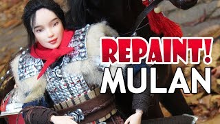 Repaint Hua Mulan 花木蘭 Custom OOAK Barbie Doll [upl. by Tamra]