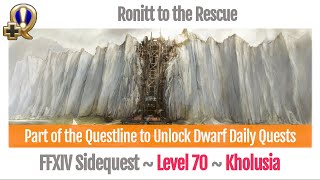 FFXIV Dwarf Questline  Ronitt to the Rescue  Shadowbringers [upl. by Haidebej153]