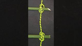 FANTASTIC How to Make a Ladder with Bamboo or Wood and Rope Knots for Ladders knot knottutorial [upl. by Esinwahs601]