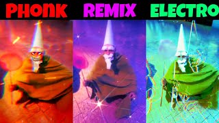 The Green Wizard Gnome Phonk vs Remix vs Electro All Version [upl. by Yelrebmik966]