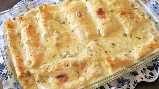 Easy White Chicken Enchilada Casserole [upl. by Broeker672]