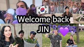 🇰🇷BTS JIN is BACK 🥳💜 [upl. by Rafa]