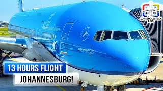 TRIP REPORT  First Time on KLM B777  Amsterdam to Johannesburg  KLM Boeing 777300ER [upl. by Skiest]