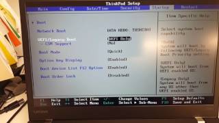 Lenovo BIOS setup [upl. by Lebatsirhc134]