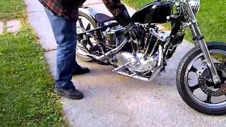 1974 XLCH Ironhead Kickstart [upl. by Crandall]